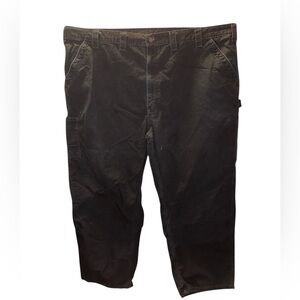 Carhartt black relaxed fit men's big and tall carpenter pants. Size 50x 30